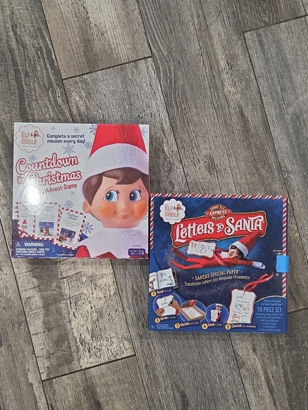 Elf on the Shelf Countdown to Christmas & Letters to Santa Activity Set - Red